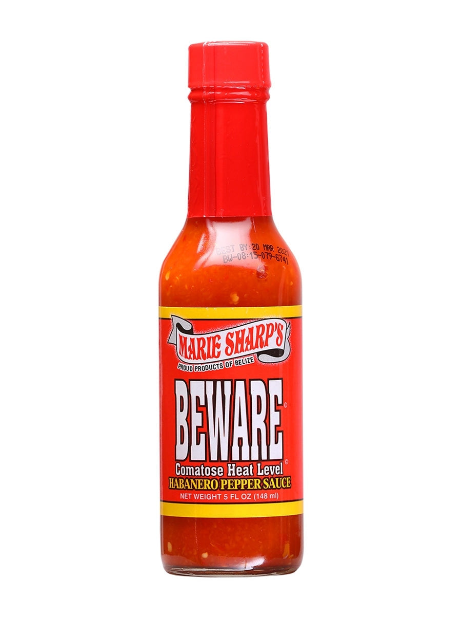 Hot Sauce Marie Sharps Beware Comatose Heat Habanero 5 oz Belize Heat 9