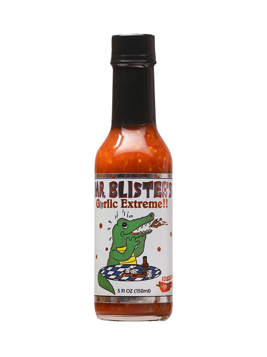 Hot Sauce Mr Blisters Garlic Extreme 5 oz Louisiana Heat 7