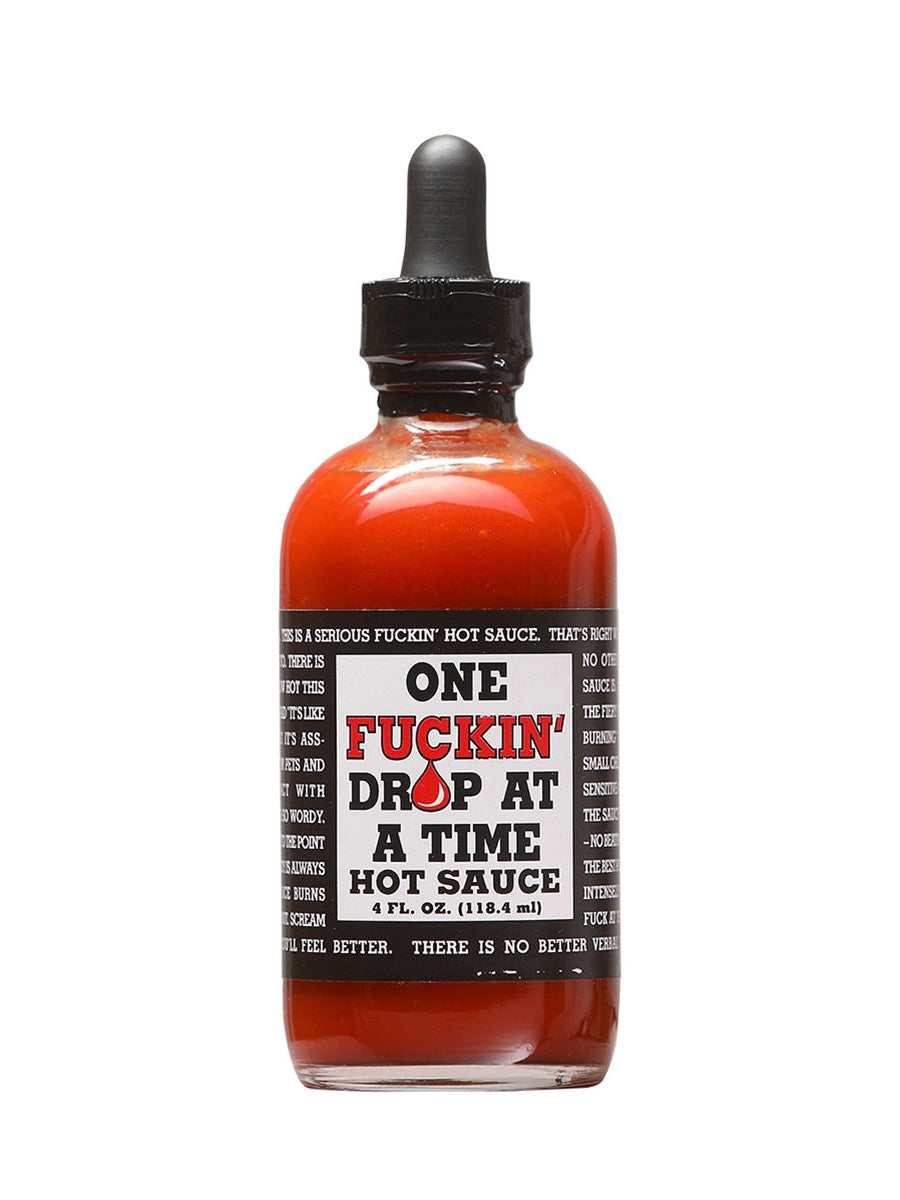 Hot Sauce One Fuckin Drop At A Time 4 oz Eyedropper Heat 10+++ Extract