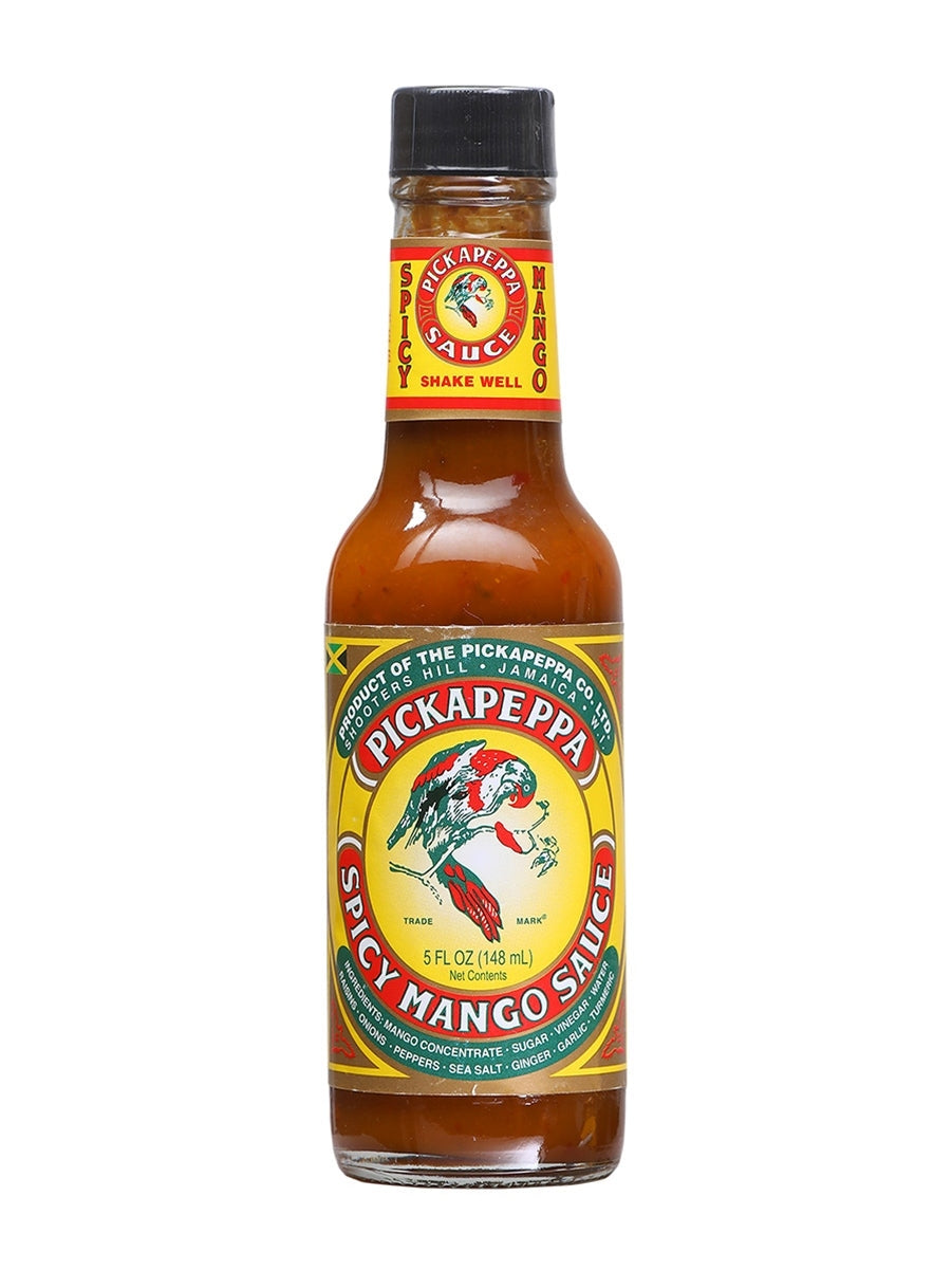 Hot Sauce Pickapeppa Spicy Mango Garlic 5 oz Heat 7
