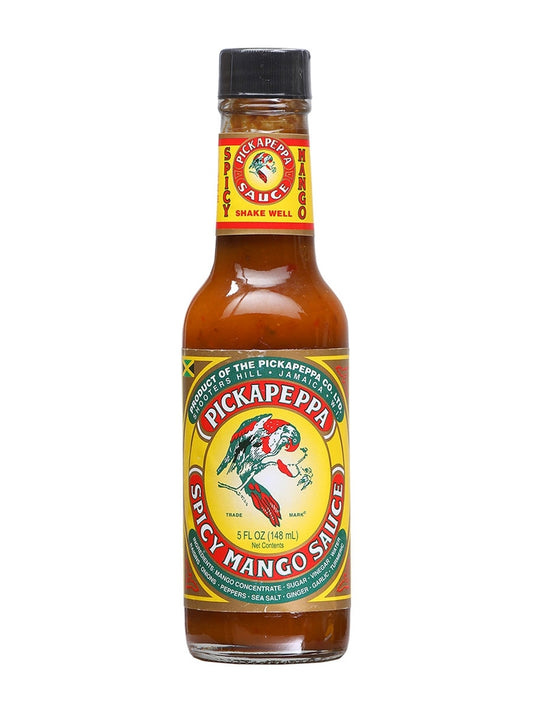 Hot Sauce Pickapeppa Spicy Mango Garlic 5 oz Heat 7