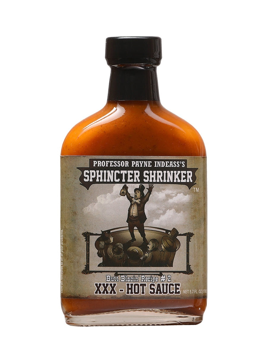 Hot Sauce Sphincter Shrinkter Professor Payne InDeAss's 5.7 oz Flask Heat 8 $10.98