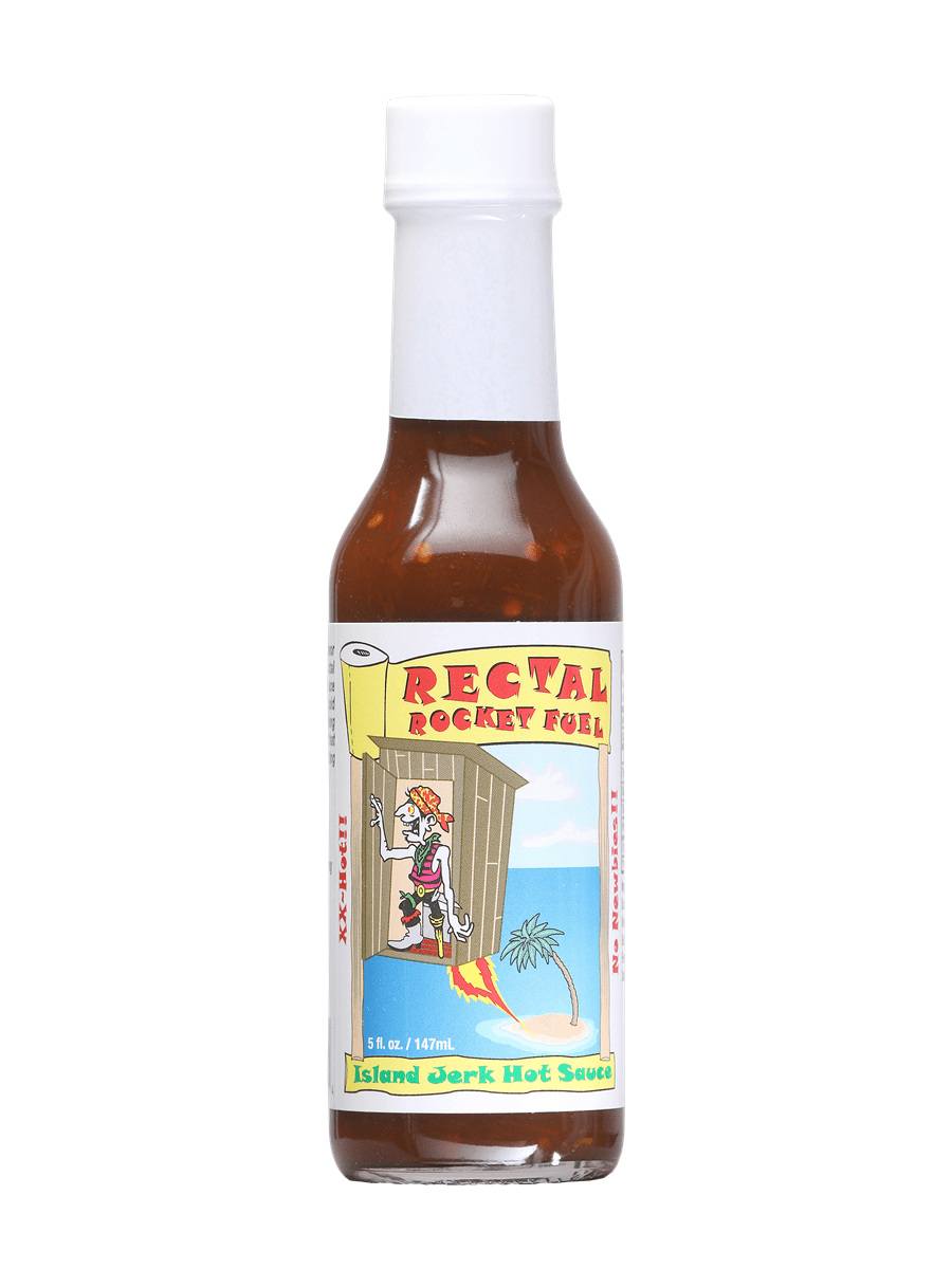 Hot Sauce Rectal Rocket Fuel Island Jerk Sauce 5oz Heat 7 $8.48
