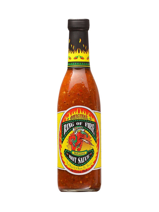 Hot Sauce Ring of  Fire Original Habanero 12.5 oz BIG bottle Heat $13.98