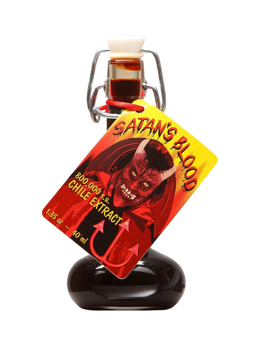 Hot Sauce Satans Blood 1.35 oz Flask 800,000 Scoville Units Heat 10+++Extract $29.98