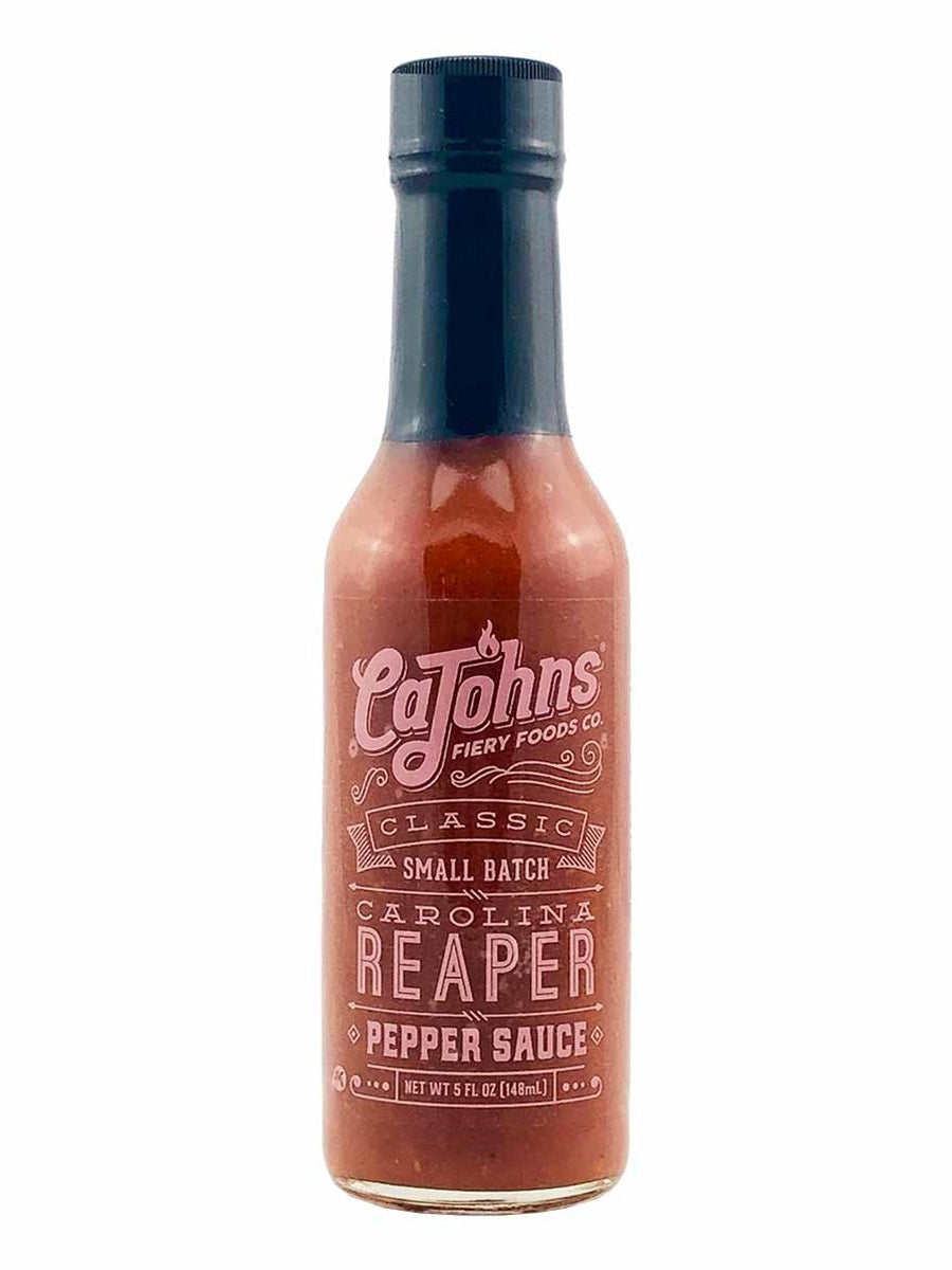 Hot Sauce Small Batch Classic Carolina Reaper 5 oz Ca John Fiery Foods Heat 9 North Carolina $9.48