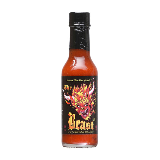 Hot Sauce The Beast 5 oz  Hottest this side of Hell for the more than INSANE Heat 9 Extract
