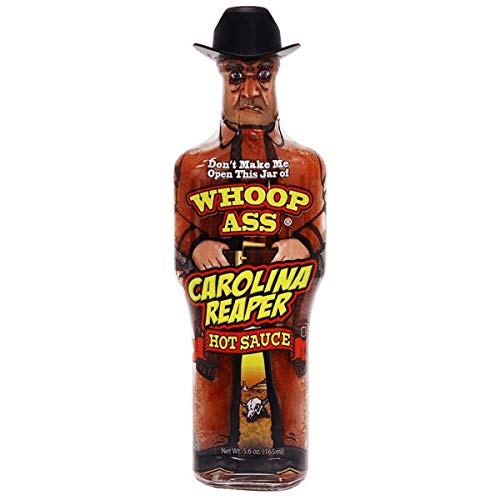 Hot Sauce Whoop Ass Chipotle in a Cowboy Shaped Glass Bottle with Cowboy Hat  5.6 oz Heat 9 $9.98