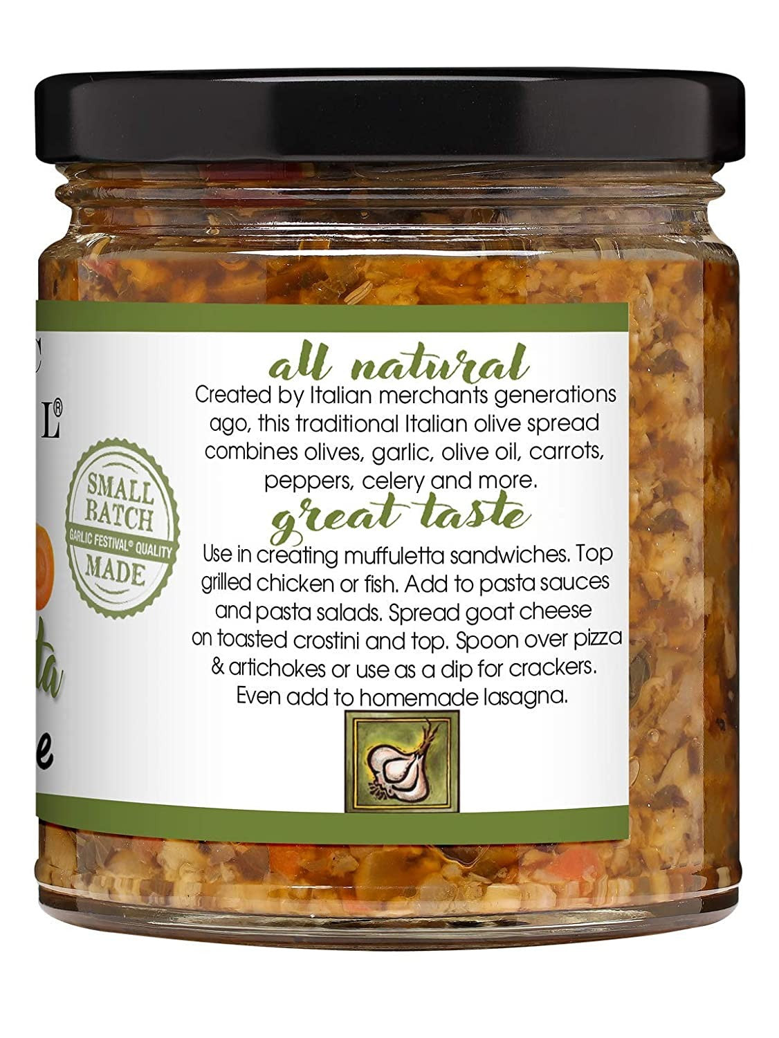 Olive Muffuletta Tapenade Spread Garlic Festival 9 oz $11.48