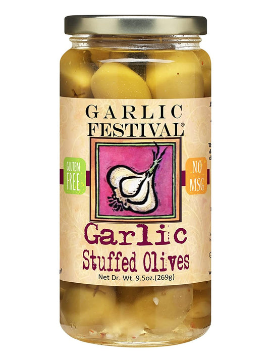 Olives Garlic Stuffed Garlic Festival 9.5 oz $12.98