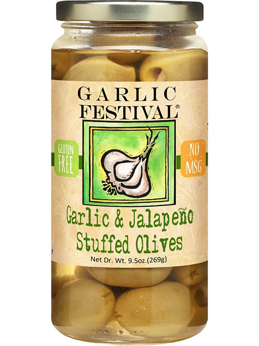 Olives Garlic & Jalapeno Garlic Festival 9.5 oz $10.98