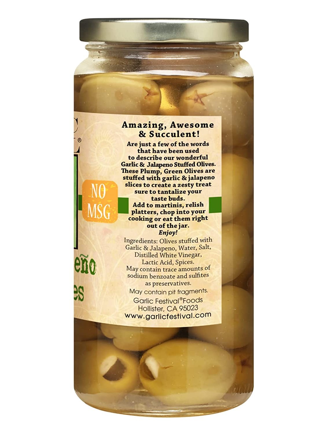 Olives Garlic & Jalapeno Garlic Festival 9.5 oz $10.98