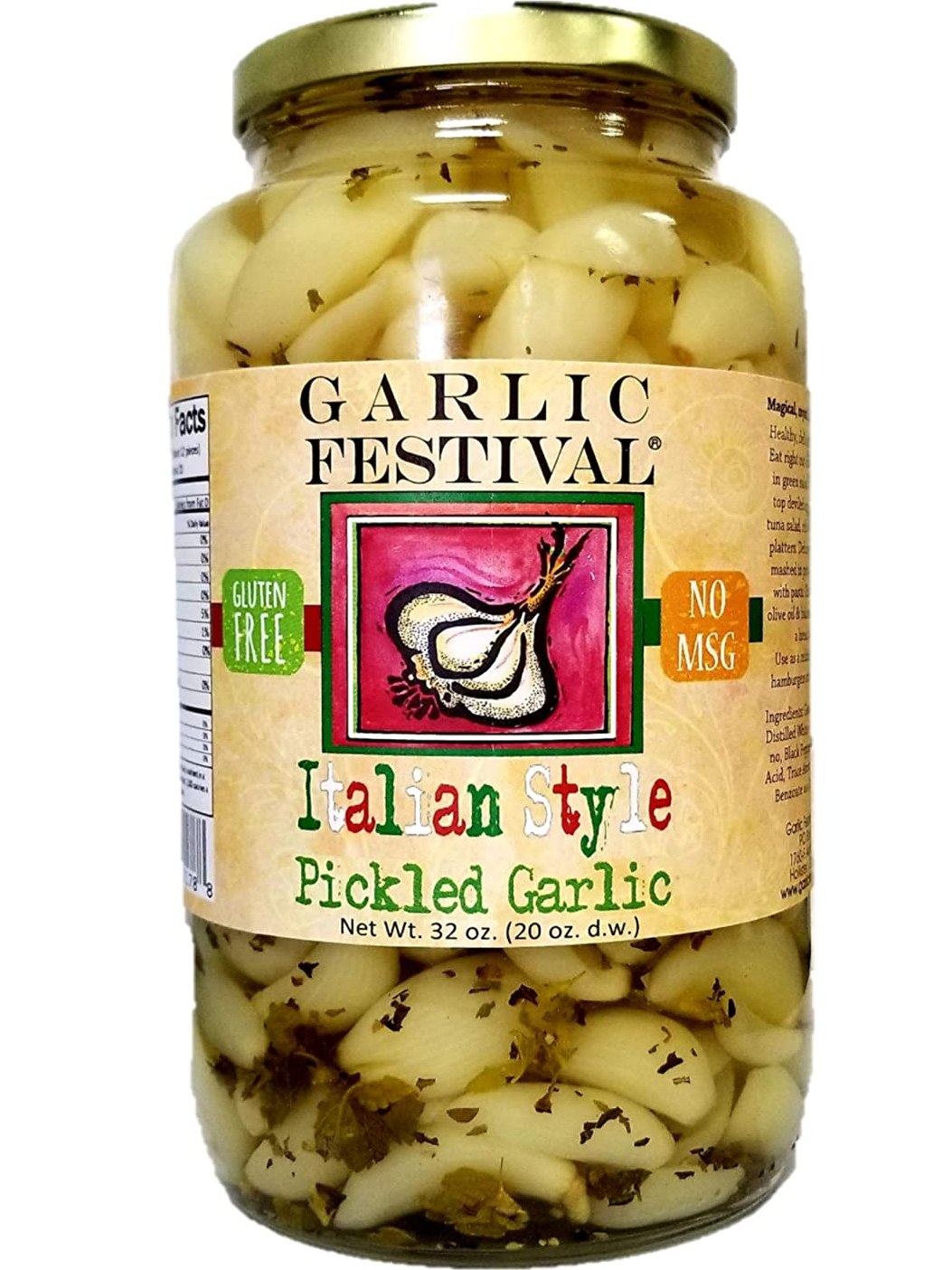 Pickled Garlic Italian Style Garlic Festival 32 oz $22.98