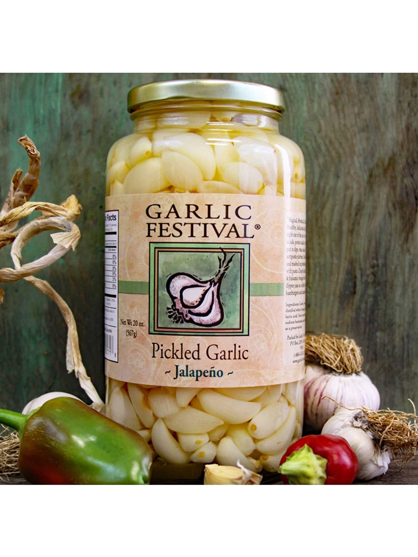 Pickled Garlic Jalapeno Garlic Festival 32 oz $22.98