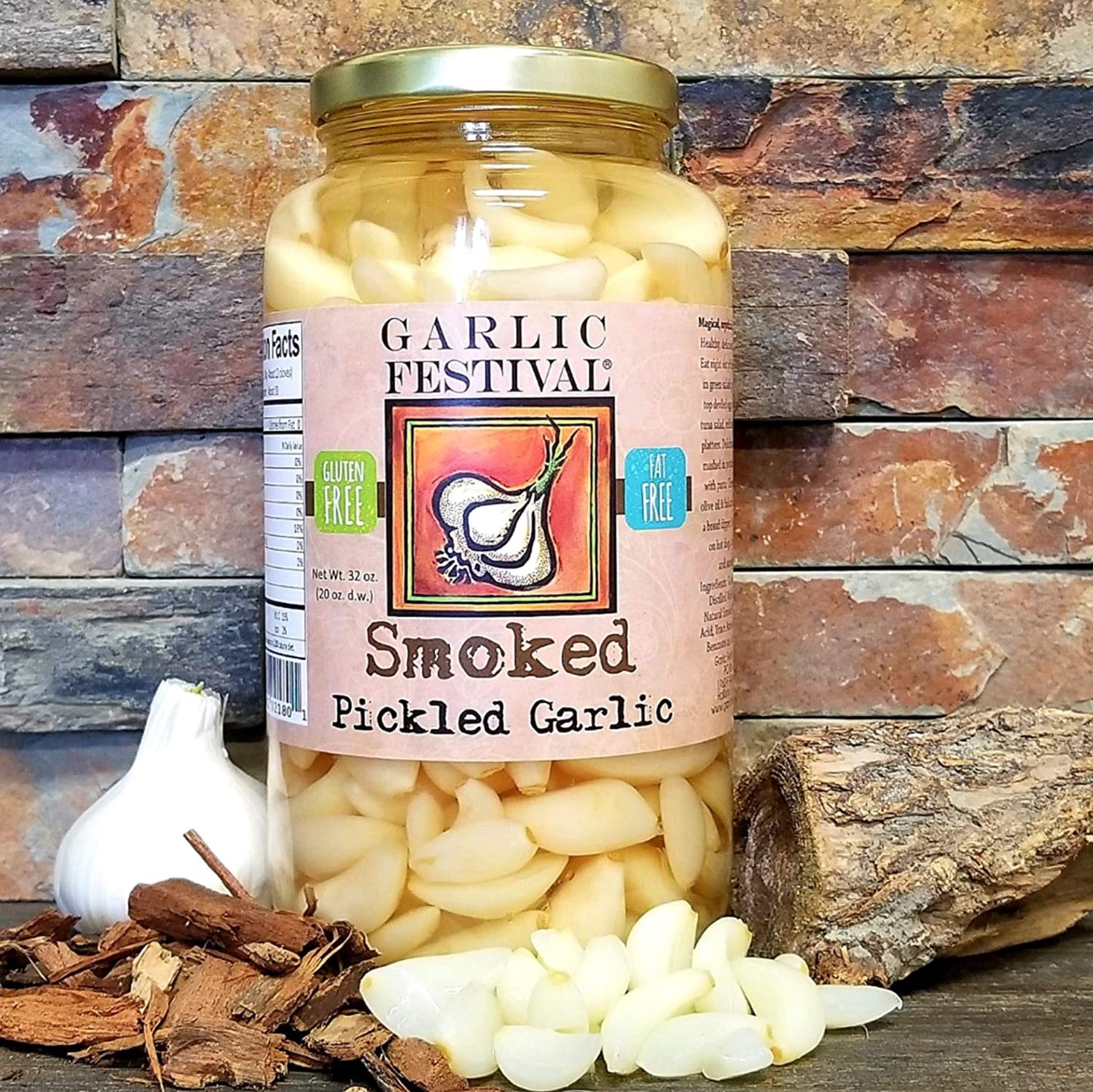 Pickled Garlic Smoked Garlic Festival Foods 8 oz $9.98
