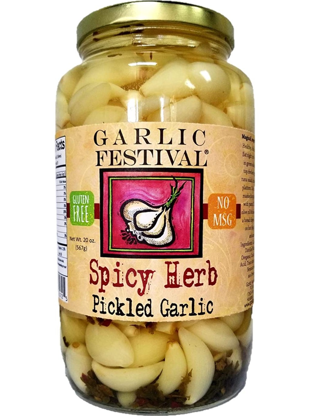 Pickled Garlic Spicy Herb Garlic Festival 32 oz $22.98
