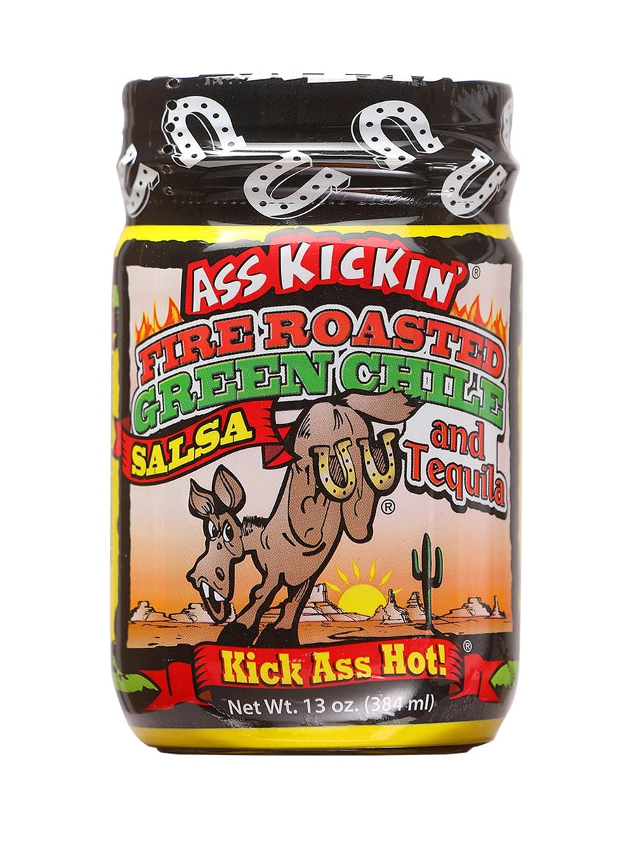 Salsa Ass Kickin Roasted Green Chile and Tequila 13 oz $7.98