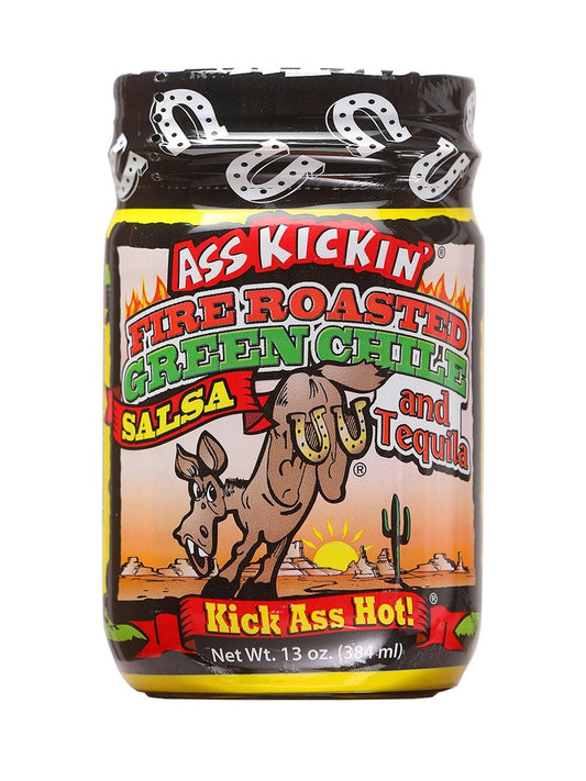 Salsa Ass Kickin Roasted Green Chile and Tequila 13 oz $7.98
