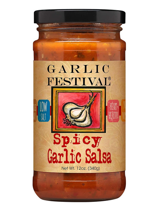 Salsa Spicy Garlic Garlic Festival Foods 12 oz $8.98