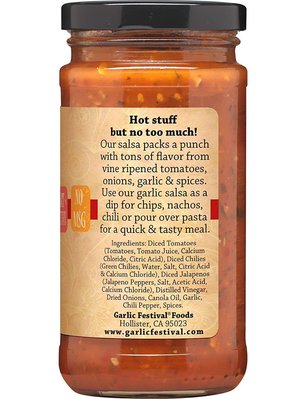 Salsa Spicy Garlic Garlic Festival Foods 12 oz $8.98