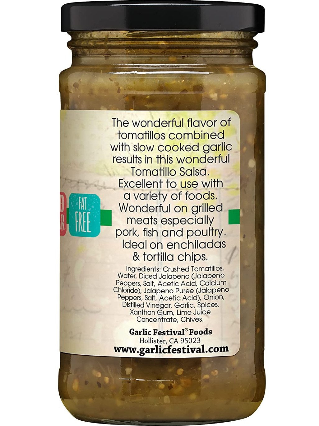 Tomatillo Garlic Salsa Garlic Festival Foods 12 盎司