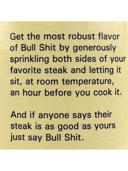 BCR Bull Shit Seasoning 12 oz $15.98.