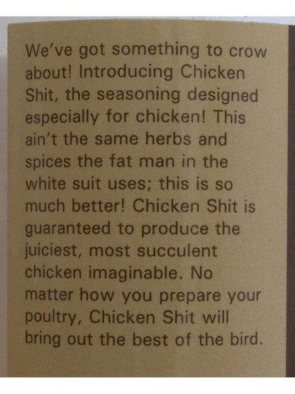 BCR Chicken Shit Seasoning 9oz $15.98