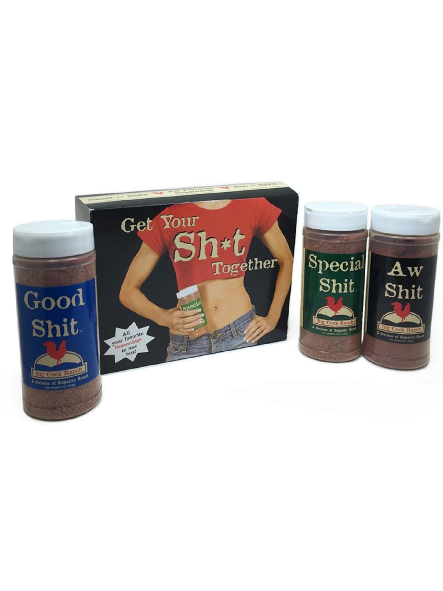 BCR Get Your Shit Together Seasoning Set of 3 Decorative Box $37.98