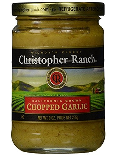Chopped Garlic 9 oz Christopher Ranch Gilroy California  $6.98