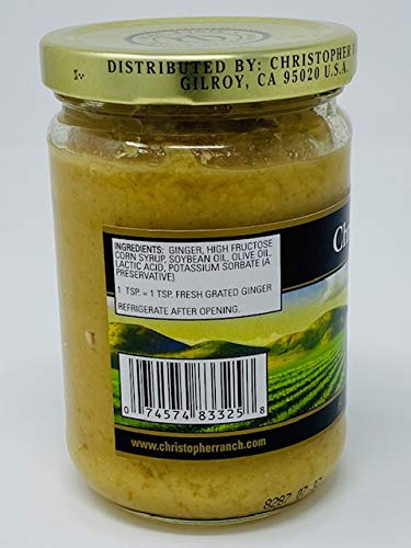 Chopped Ginger Christopher Ranch Gilroy California 9 oz $8.98