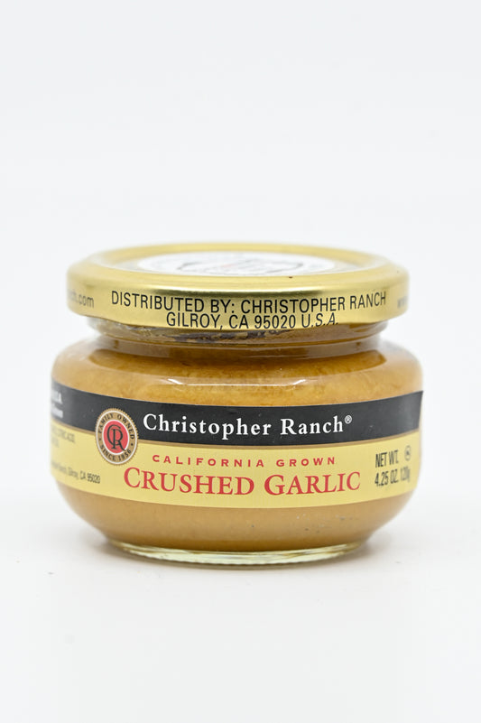 Crushed Garlic Christopher Ranch Gilroy California 4.25 oz $3.98