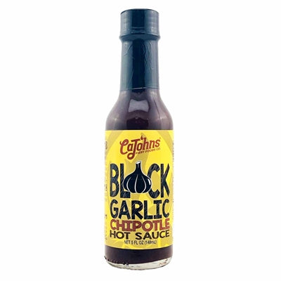 Hot Sauce Black Garlic Chipotle CaJohns 5 oz Heat 7 $10.98