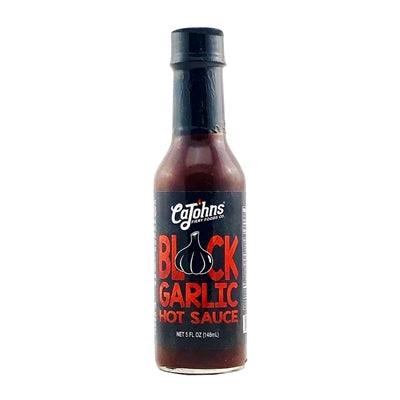 Hot Sauce Black Garlic CaJohns 5 oz Heat 6