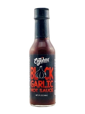 Hot Sauce Black Garlic CaJohns 5 oz Heat 6