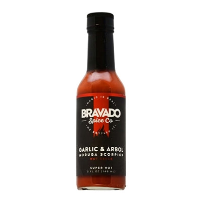 Hot Sauce Bravado Garlic & Arbol Moruga Scorpion 5 oz Heat 9 $14.98