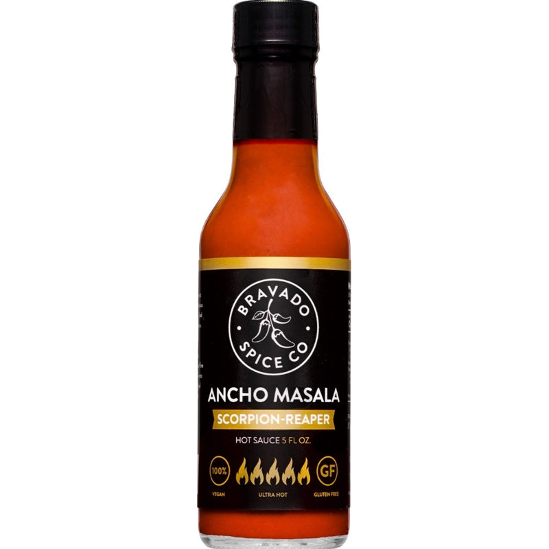 Hot Sauce Bravado Ancho Masala Scorpio Reaper 5 oz Heat 9 $14.98