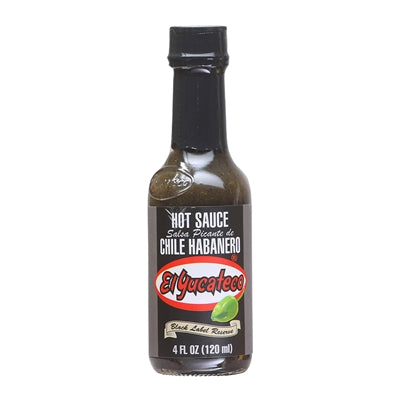 Hot Sauce El Yucateco Habanero Black Label Reserve 4 oz Heat 5 $5.98