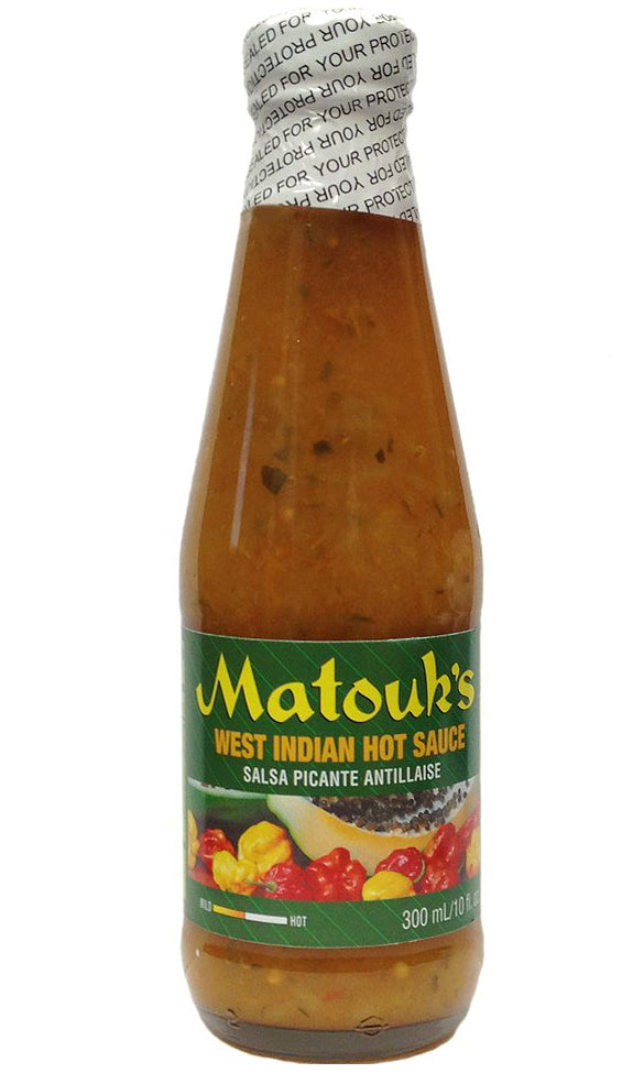 Hot Sauce Matouks West Indian Salsa Picante Antillase Big Bottle 10 oz Great Value $6.98