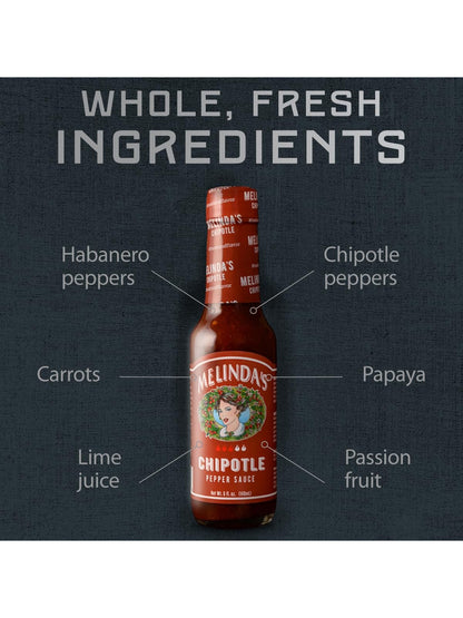 Hot Sauce Melinda's Chipotle 5 oz Heat 6 $7.98