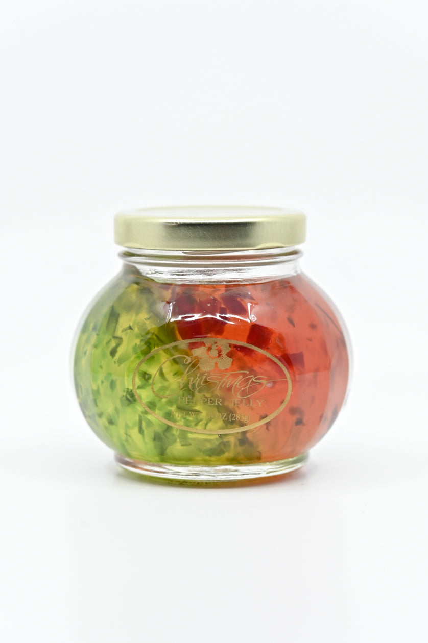 Jelly Pepper Jelly Christmas Red and Green Jalapeno Pepper Jelly Aloha of Oregon  10 oz $11.75