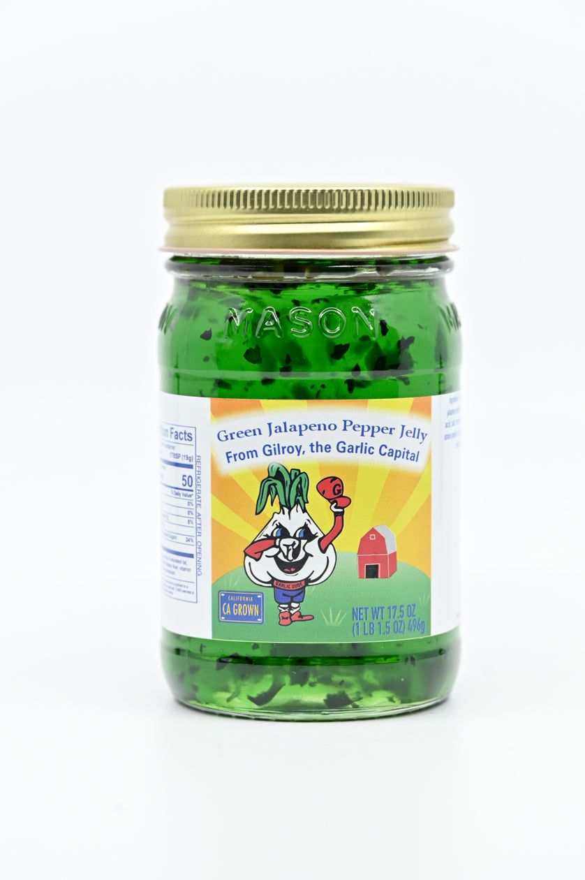 Jelly Green Jalapeno Pepper  Garlic Dude 17.5 oz $11.98