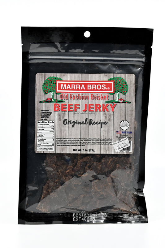 Jerky Old Fashion Brisket Beef Jerky Marra Bros  2.5oz $12.98