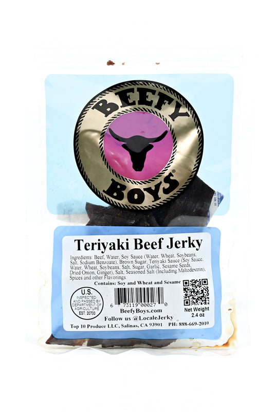 Jerky Teriyaki Beef Jerky Beefy Boys 2.4 oz $16.98