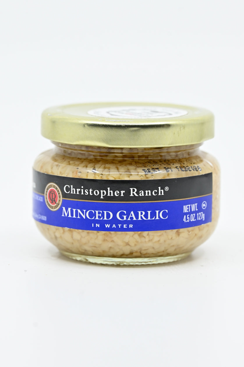 Minced Garlic in Water Christopher Ranch Gilroy California 4.25 oz $3.98