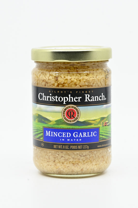 Minced Garlic in Water Christopher Ranch Gilroy California 8 oz $6.98