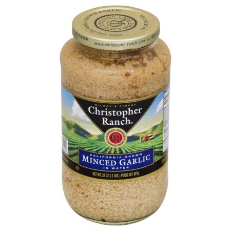 Minced Garlic in Water Christopher Ranch Gilroy California Best Deal 32 oz $11.98