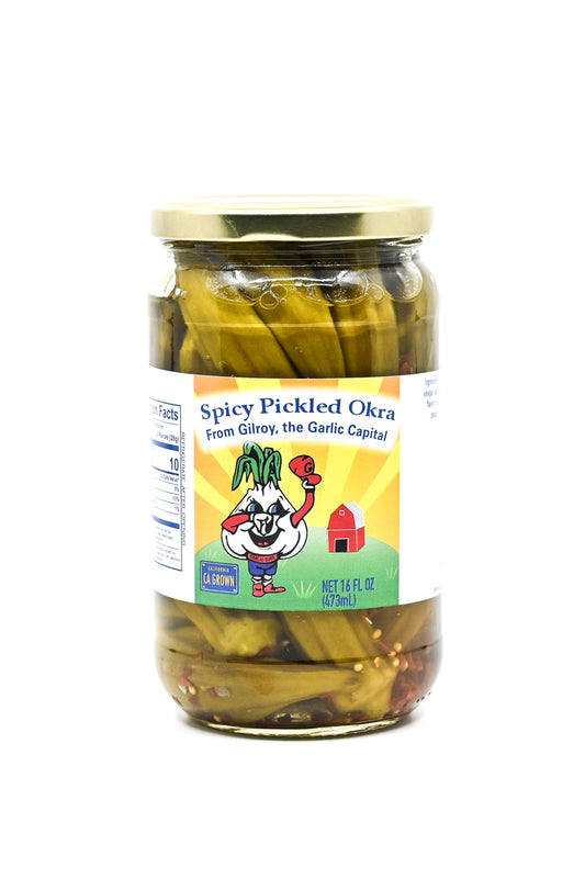 Okra Spicy Pickled Okra Garlic Dude 16 oz $9.98