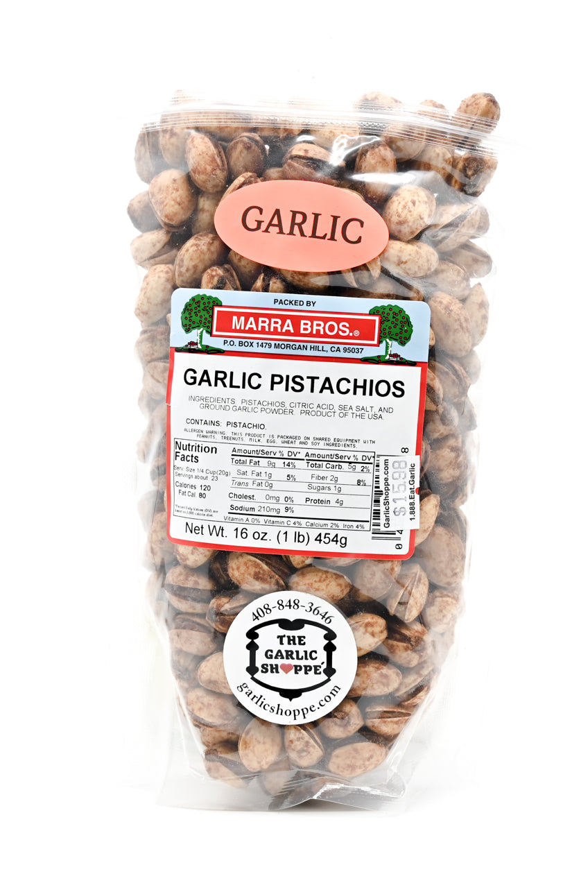 Pistachios Garlic Pistachios Marra Bros Top 10 Seller 1 lb $15.98