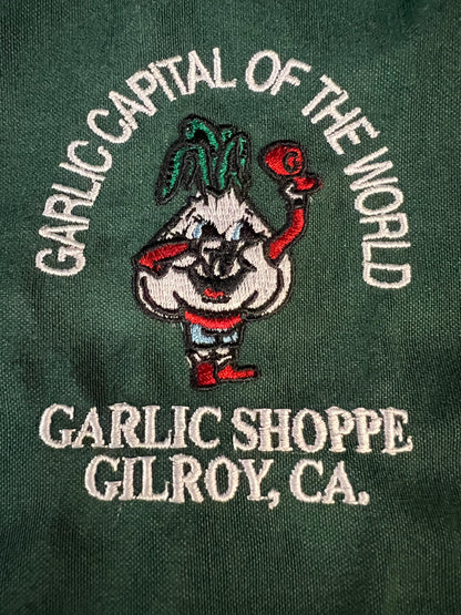 Aprons Garlic Capital of the World Garlic Dude Logo Garlic Shoppe Gilroy CA Embroidered $24.98