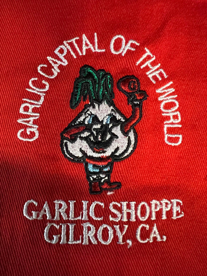 Aprons Garlic Capital of the World Garlic Dude Logo Garlic Shoppe Gilroy CA Embroidered $24.98
